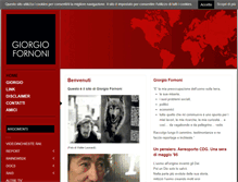Tablet Screenshot of giorgiofornoni.com
